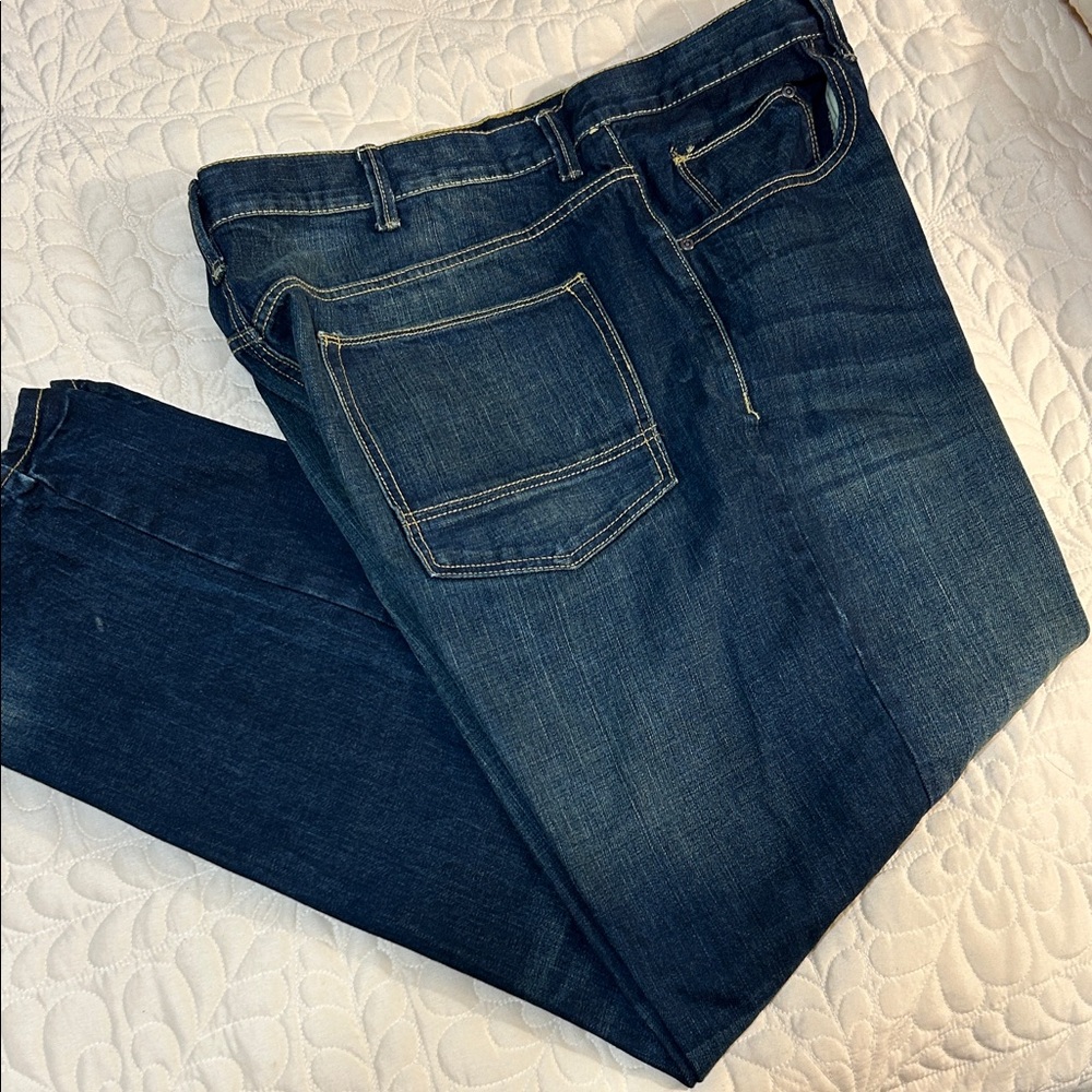 The Foundry Supply Co. Dark Blue Straight Jeans